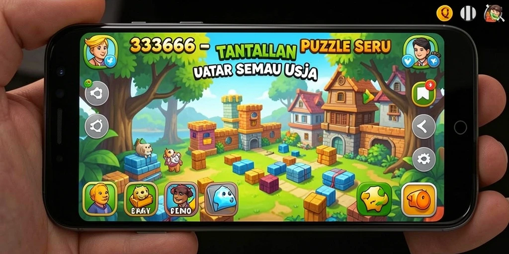 Gameplay seru dan menantang dalam 333666.