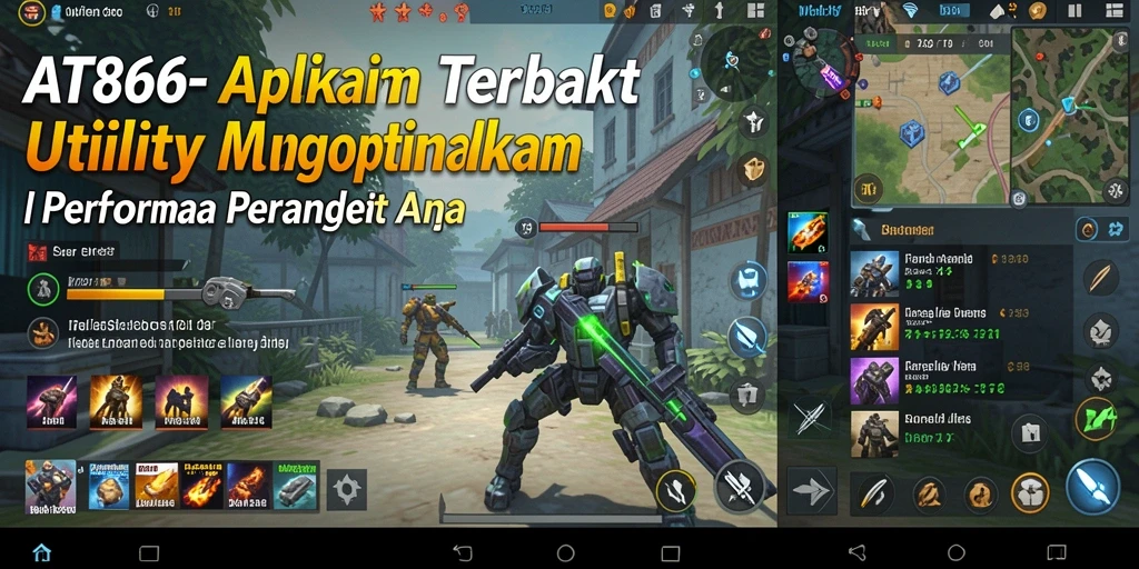 Tampilan antarmuka AT866 yang sederhana dan intuitif.