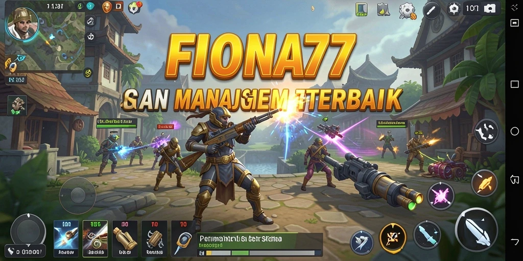 Tampilan gameplay <strong>FIONA77</strong> yang mengesankan dengan strategi dan manajemen.
