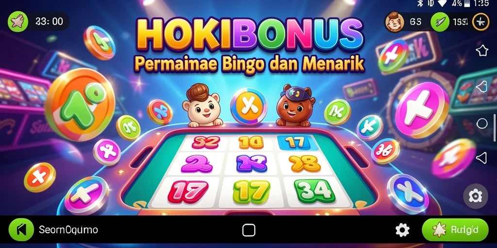 Tampilan gameplay Bingo yang mendebarkan di HOKIBONUS.
