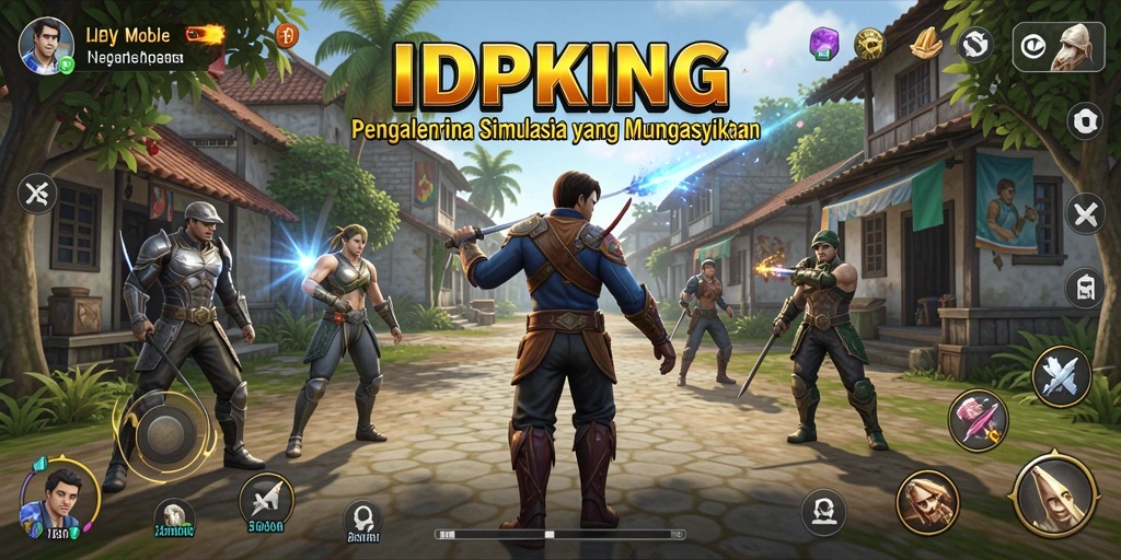 Tangkapan layar gameplay IDPKING dengan momen menarik dalam simulasi.