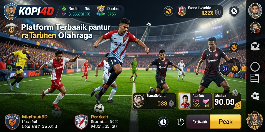 Tampilan antarmuka KOPI4D menampilkan berbagai pilihan taruhan olahraga.