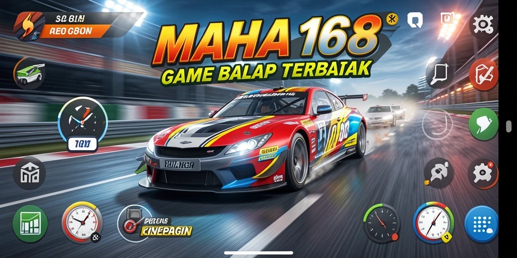 Gameplay seru dengan balapan mendebarkan dalam MAHA168.