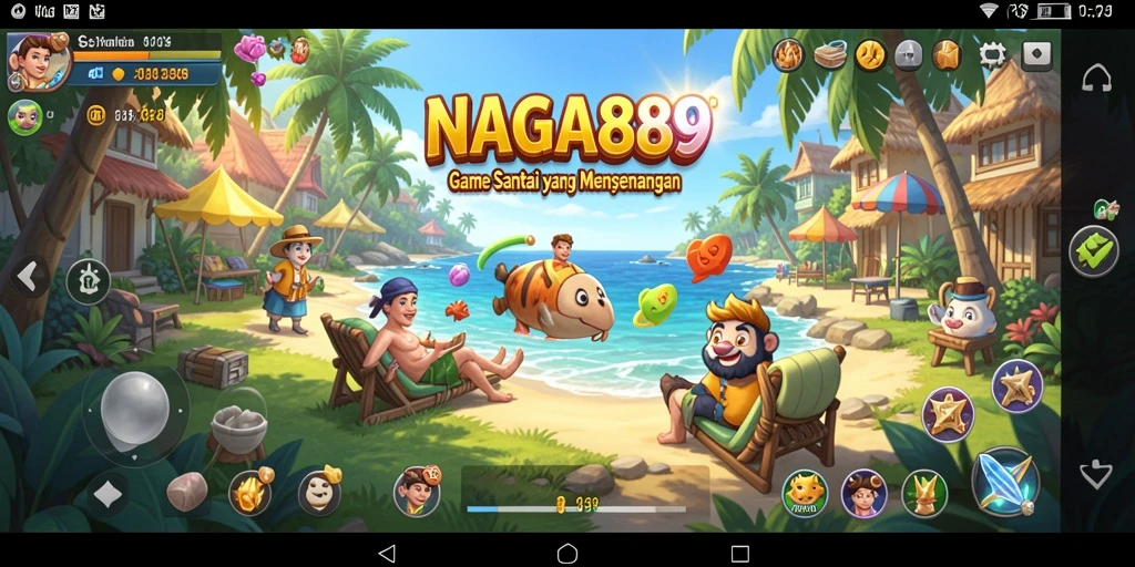 Tampilan gameplay menarik dari NAGA889 dengan karakter yang lucu.